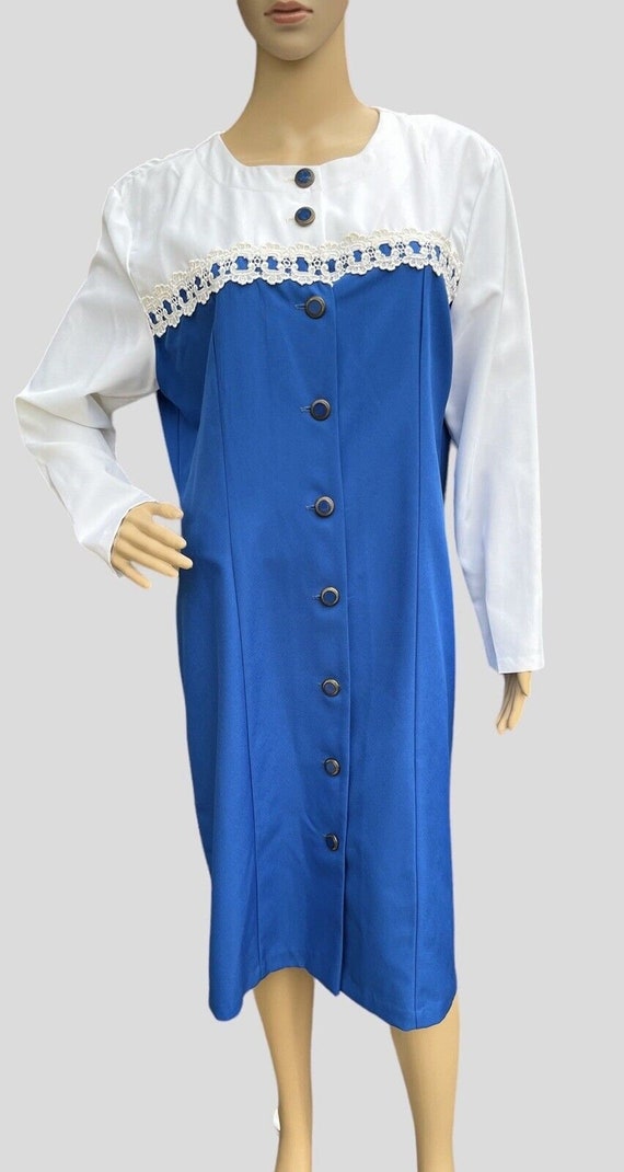 Vintage IN CINQ Women’s Dress Button Up Long Slee… - image 1