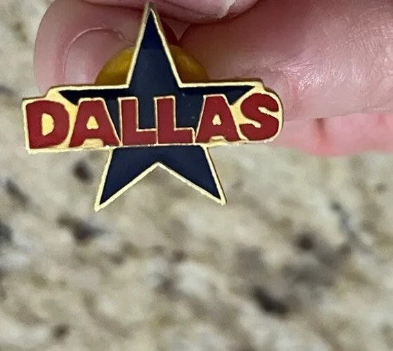 Vintage Texas Pins Dallas Star Lot Of 2 Retro - image 4