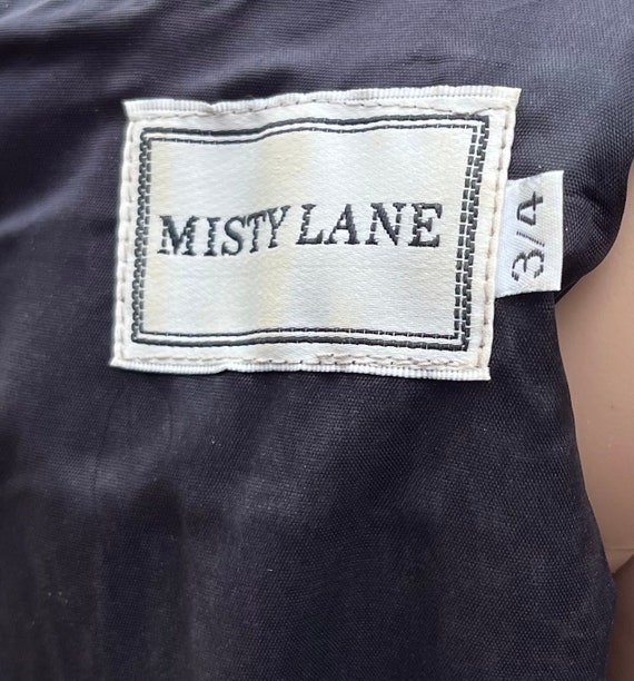 Vintage Misty Lane Women’s Dress Black Long Sleev… - image 8