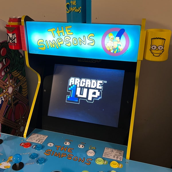 Arcade 1up Simpsons cup holder 3D printed