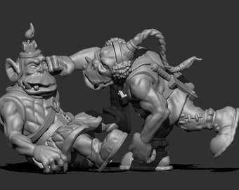 Mad Boyz And Boss Nob - 9 Models