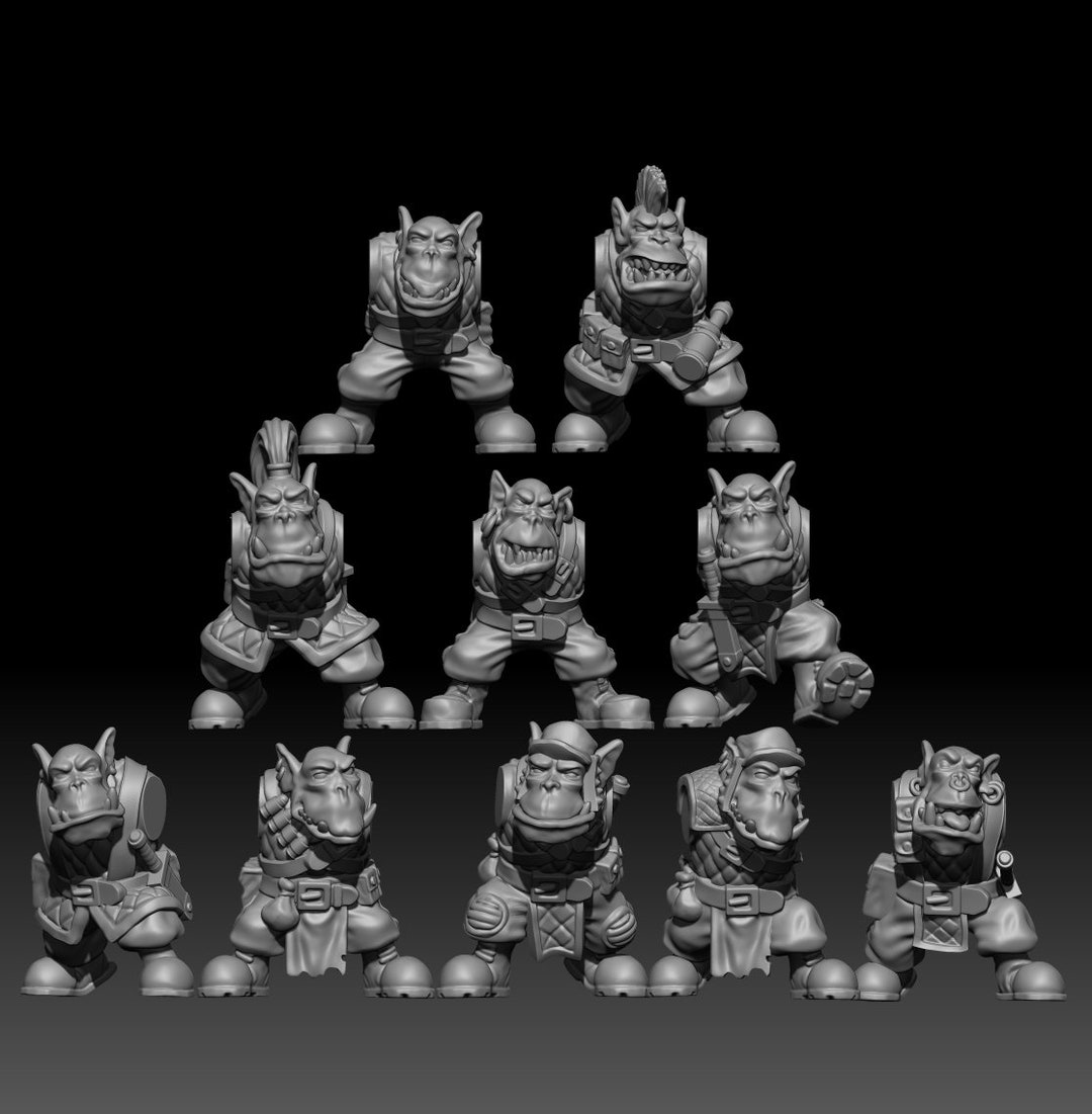 Ork Boyz - 10 Models - Etsy