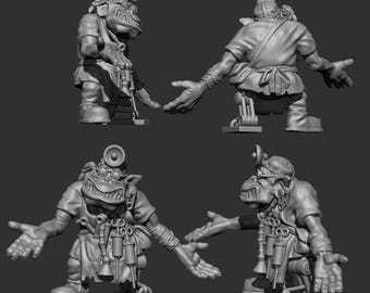 Ork Painboy Miniature - 32mm Resin Model