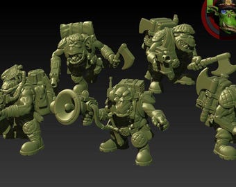 Ork Kommando Team - 5 Models