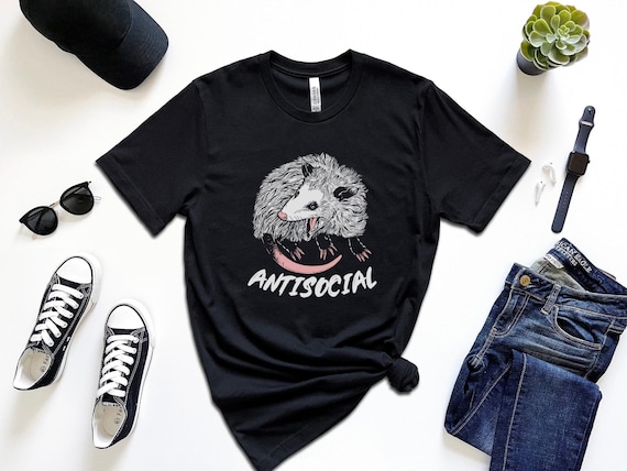 Opossum Shirt, Antisocial Shirt, Introvert TShirt, Opossum Lover, Opossum Gift, Goblincore Shirt, Funny Opossum Shirt, Introvert Gift