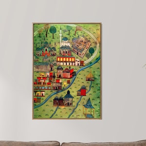 Turkish Art Print, Ottoman Art, Matrakci Nasuh, Ottoman Print, Ottoman Poster, Vintage Art Print, Digital Download