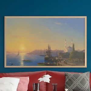 Ivan Aivazovsky - View of Constantinople - Home Decor - Famous Paint - Fine Art Print - Wall Art Print - Digital Download
