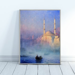 Ivan Aivazovski - Constantinople la mosquée de Top Kahné - Home Decor - Famous Paint - Fine Art Print - Wall Art Print - Digital Download