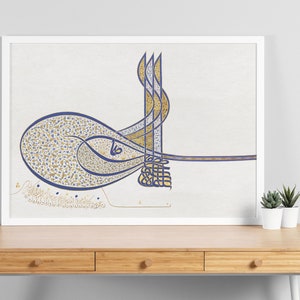 Türkische Kunst, Osmanische Kunst, Osmanische Kunst, Osmanische Karte, Osmanische Wandkunst, Osmanischer Druck