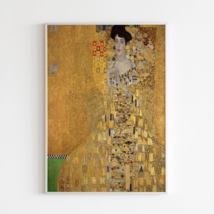 Gustav Klimt&#39;s Portrait of Adele Bloch-Bauer I 1907 Digital Download - Gustav Klimt - Modern Art - Klimt Art Print  - Wall Art Modern