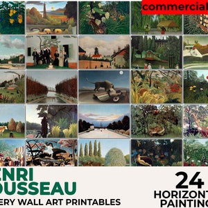 Rousseau Poster Mega Bundle, Henri Rousseau Art Print, Descarga digital, Venta de paquetes de arte, Mejor paquete de impresión de arte, Oferta de paquete de arte