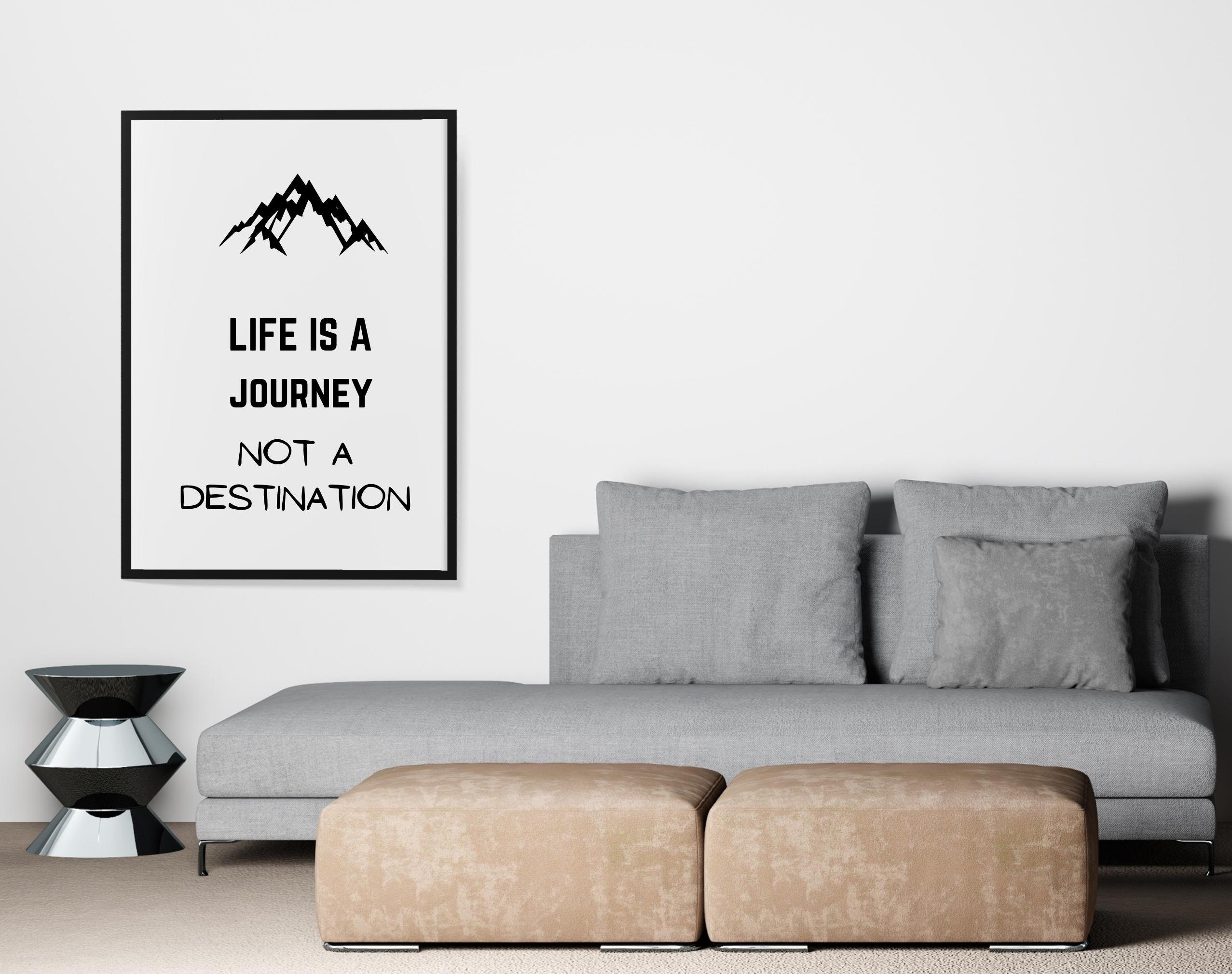 Inspired Motivation Quotation Enjoy Journey Not Stock Photo 1271967061