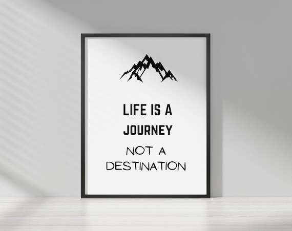 Inspired Motivation Quotation Enjoy Journey Not Stock Photo 1271967061