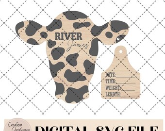 Cow Head Baby Announcement