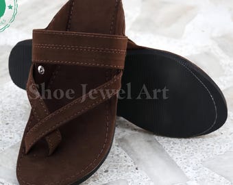 Criss Cross Sandals For Men, Brown Sandals, Comfortable Slippers, Ethnic Thong Slides, Handmade Sandals, Ancient sandals, Kolapuri Sandals,