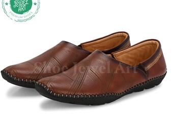 Handmade Dark Tan Ethnic Men display picture 1