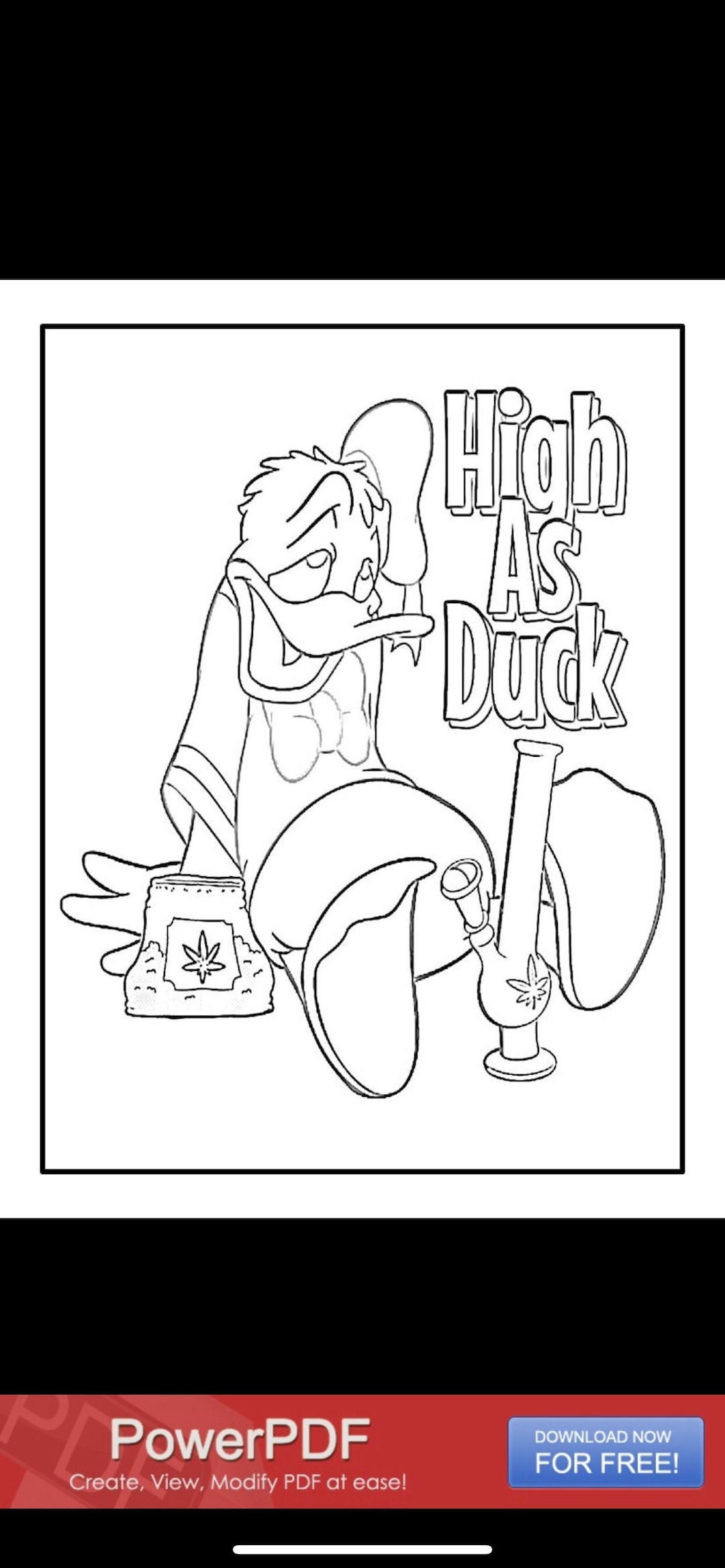 coloring 90's stoner classic cartoon favorites is 2 dollars a page