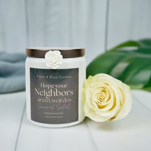 Coconut Soleil Candle | Hand-Poured Coconut Wax Candle | Custom Saying | Beach Scent | Tropical Banana Vanilla | 60 Hour Burn