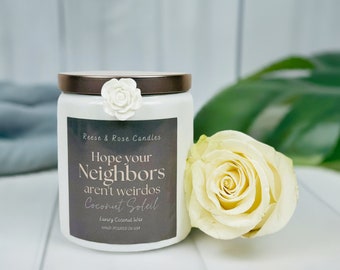 Coconut Soleil Candle: Hand-Poured Coconut Wax, Beachy Tropical Scent