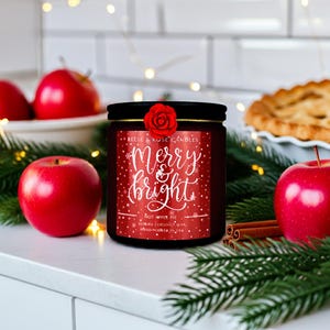 "Fröhlich & hell ""Hot Apple Pie"" Luxus-Kokoswachs-Kerze."
