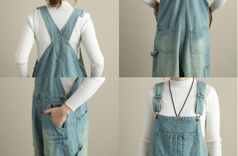 Vintage Women's Overalls Plus Size Overalls Cotton Etsy