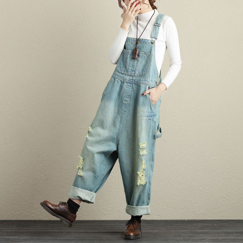 Vintage Women's Overalls Plus Size Overalls Cotton Etsy