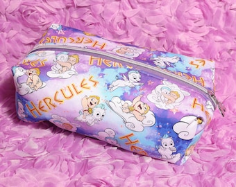 Disney Hercules Maquillaje Neceser material personalizado útiles escolares hechos a mano, bolsa artesanal, bolsa de maquillaje, bolso, bolso,