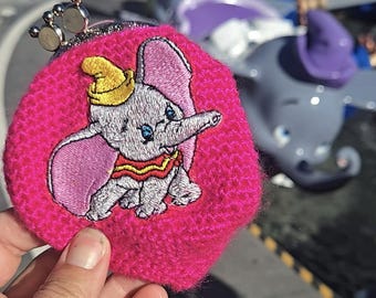 Dumbo disney inspired coin purse pin collection holder