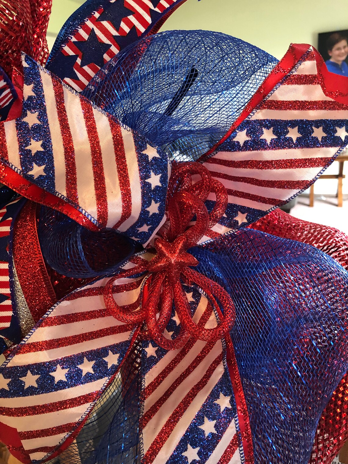 Patriotic Garland Memorial Day Garland 4th of July Garland Etsy