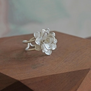 MIAO STERLING SILVER Ring, 925 Silver Ring, Tribal Ring, Boho Ring, Adjustable Ring, Gift For Her, Birthday Gift, Oriental Jewel