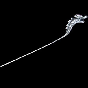 Handmade Silver Hair Accessories Stick Pin Tribal Ethnic Hmong Miao Jewelry, Gift For Her, Birthday Gift, Oriental Jewelry