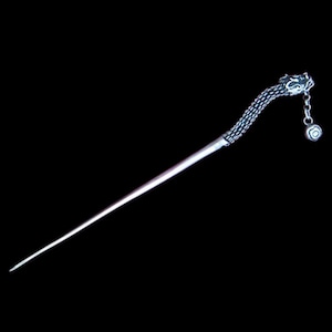 Handmade Silver Hair Accessories Stick Pin Tribal Ethnic Hmong Miao Jewelry, Gift For Her, Birthday Gift, Oriental Jewelry