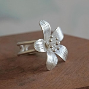 MIAO STERLING SILVER Ring, 925 Silver Ring, Tribal Ring, Boho Ring, Adjustable Ring, Gift For Her, Birthday Gift, Oriental Jewel