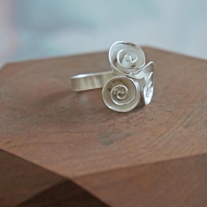 MIAO STERLING SILVER Ring, 925 Silver Ring, Tribal Ring, Boho Ring, Adjustable Ring, Gift For Her, Birthday Gift, Oriental Jewel
