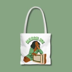 Black Girl Tote Bag | Canvas Tote Bag | Gifts For Her | Cotton Bag | Lightweight Reusable Tote Bag | Handbag | Laptop Bag