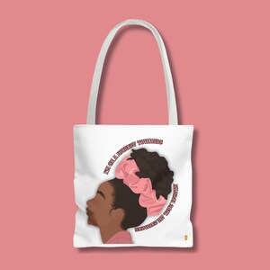 Black Girl Tote Bag | Canvas Tote Bag | Gifts For Her | Cotton Bag | Lightweight Reusable Tote Bag | Handbag | Laptop Bag