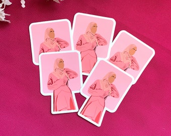 Black Girl Sticker | Hijabi Sticker | Planner Sticker | Matte Sticker | Journal Sticker | Laptop Sticker | Water Bottle Sticker
