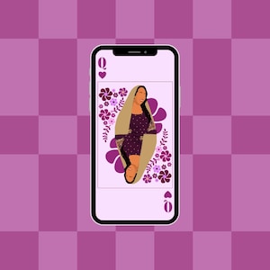 Groovy iPhone Wallpaper Download | Black Girl iPhone Wallpaper | Retro Phone Background | Hijabi iPhone Background