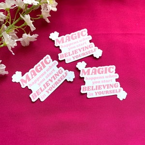 Affirmation Sticker | Positive Quote Sticker | Planner Sticker| Water Bottle Sticker | Girly Sticker | Cute Sticker | Matte Sticker