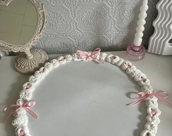 Coquette Floral Bow XL Faux Cake Table Tray