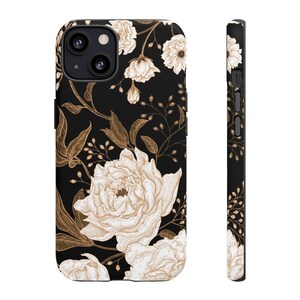 Floral phone case | Vintage flowers phone case | Smartphone case | Wildflower phone case | Rodeo phone case | Mom gift | Peony phone case