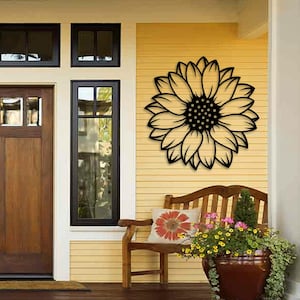 Sunflower Metal Wall Art