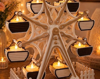 Gran noria decorativa/soporte de exhibición/pieza central