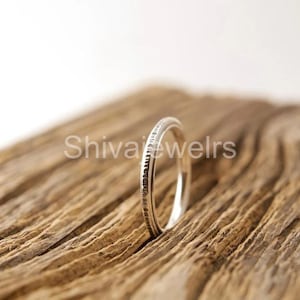 Textured Band Ring, 925 Sterling Silver Spinner Ring, Anxiety Ring, Mediation Ring, Fidget Ring, Silver Spinner Ring, Women Gift Ring