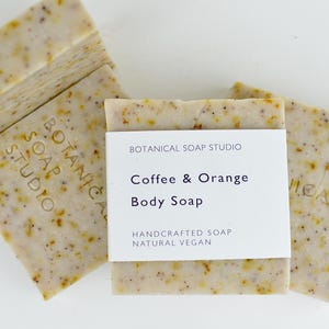 Coffee and Orange Body Scrub , Exfoliating Soap