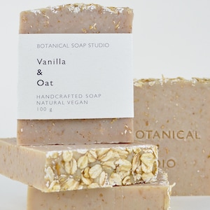 Vanilla Oat Soap Scrub Bar Soap