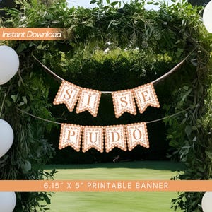 Papel Picado Decoracion de Fiesta Graduación 2025, Plantilla Imprimible Personalizada, Decoración Mexicana Si Se Pudo, Cielito Lindo México