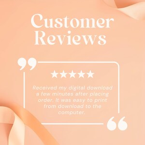 Customer review slide with five star feedback for editable Canva graduation invitation template