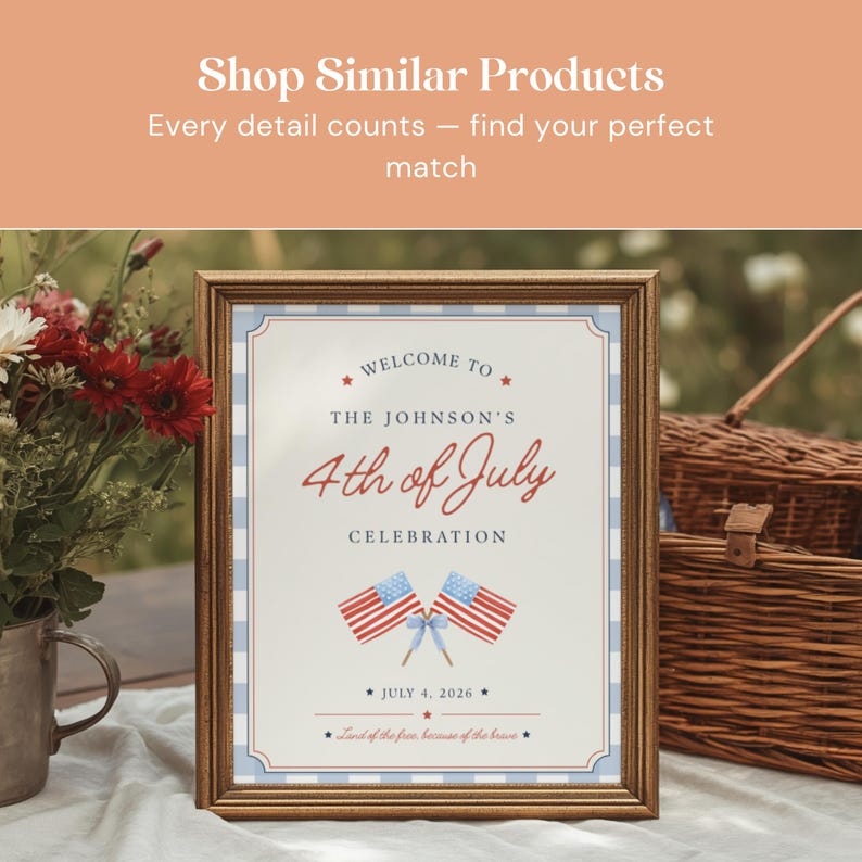 Shop similar Americana party templates including patriotic welcome signs and summer event signage