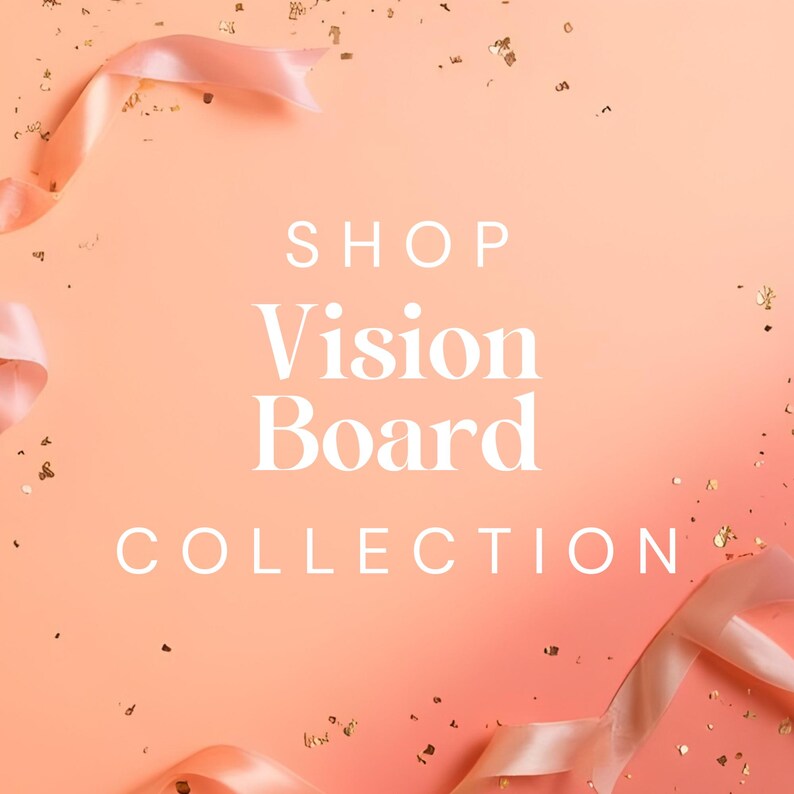 Vision Ribbons 2026 Vision Board Bingo Card Template | Editable Canva Design ...